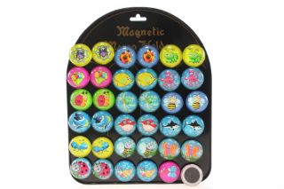 Obrázek z Magnet kulatý Veselá zvířátka 3,5cm (36) 